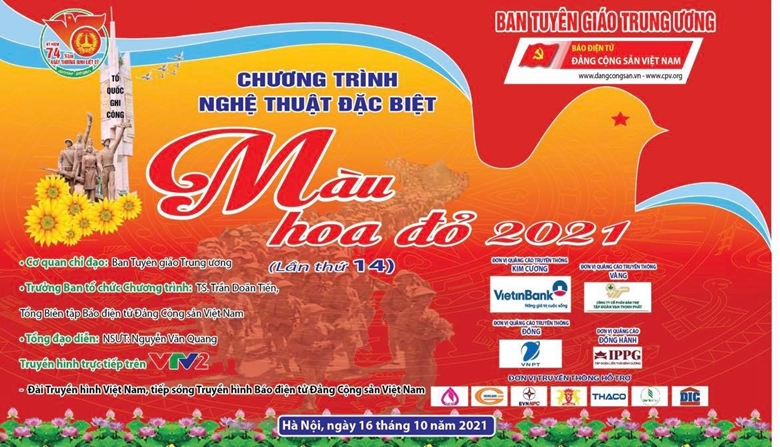 20h30 tối nay, trực tiếp Giao lưu nghệ thuật “Màu hoa đỏ” lần thứ 14