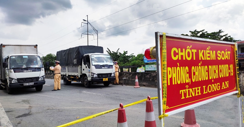 Long An dừng hoạt động các trạm kiểm tra quy định phòng, chống dịch trên địa bàn