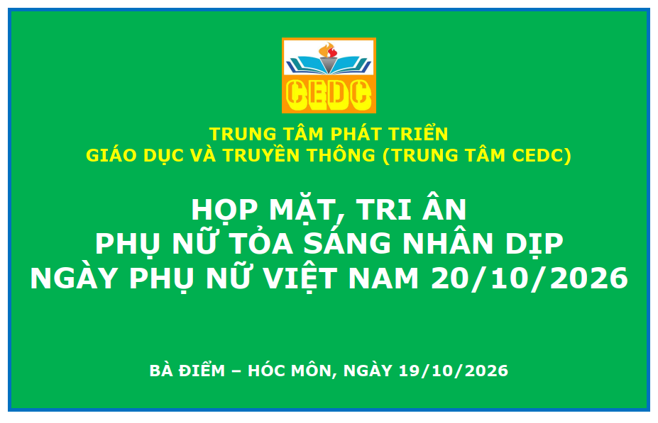 Trung tâm CEDC tổ chức họp mặt, tri ân Phụ nữ tỏa sáng